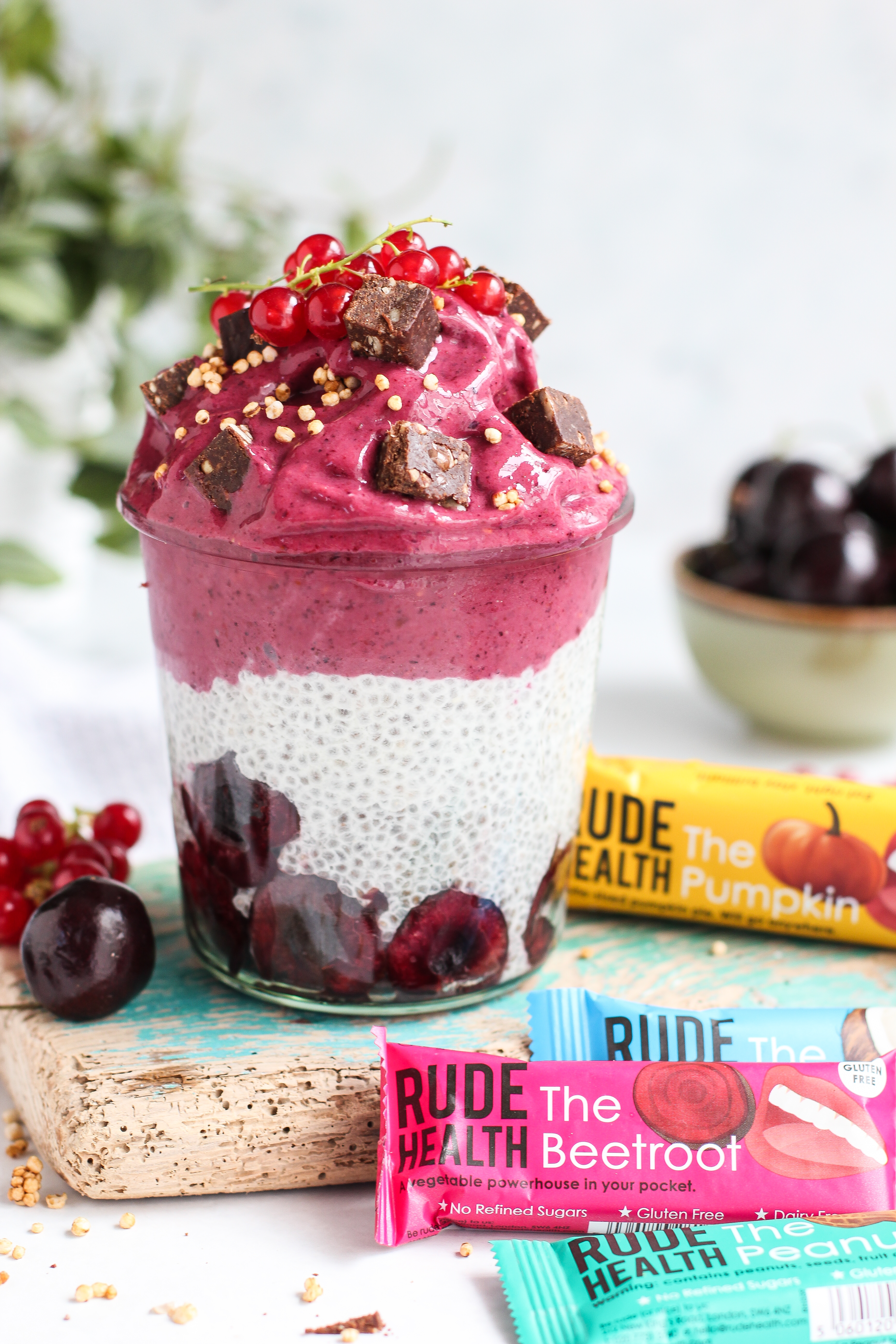Chia pudding et nice cream